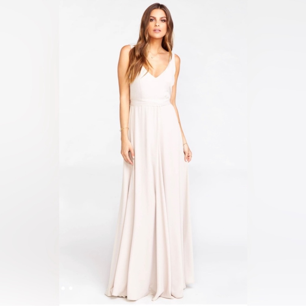 Show Me Your Mumu Show Me the Ring Crisp - Jenn Maxi Bridesmaid Dress